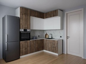 Кухонный гарнитур Старое Дерево 2200*1700 (Стол. 26мм) в Советском - sovetskiy.mebel24.online | фото