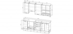 Кухонный гарнитур Старое Дерево 2400 h950 (Стол. 26мм) в Советском - sovetskiy.mebel24.online | фото 2