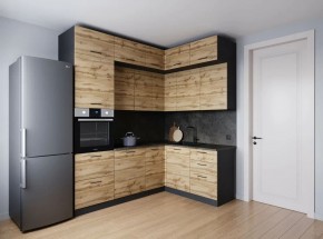 Кухонный гарнитур угловой Крафт 2200*1700 (Стол. 26мм) в Советском - sovetskiy.mebel24.online | фото