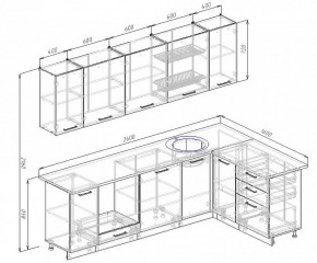 Кухонный гарнитур угловой Пайн 2600х1600 (Стол. 38мм) в Советском - sovetskiy.mebel24.online | фото 2