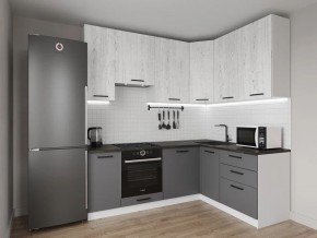 Кухонный гарнитур угловой Санторини 2200*1600 h950 (Стол. 38мм) в Советском - sovetskiy.mebel24.online | фото