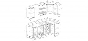 Кухонный гарнитур угловой Смоки 2200*1000 (Стол. 38 мм) в Советском - sovetskiy.mebel24.online | фото 2