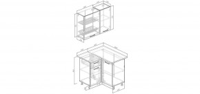 Кухонный гарнитур Умбра 1000*1000 (Стол. 26мм) в Советском - sovetskiy.mebel24.online | фото 2