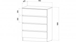 ЛЕНОРА Спальный гарнитур (модульный) графит в Советском - sovetskiy.mebel24.online | фото 3