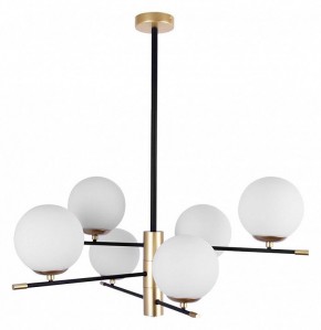 Люстра на штанге Arte Lamp Arkab A2225LM-6BK в Советском - sovetskiy.mebel24.online | фото