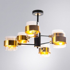 Люстра на штанге Arte Lamp Carlo A8205SP-6BK в Советском - sovetskiy.mebel24.online | фото 2