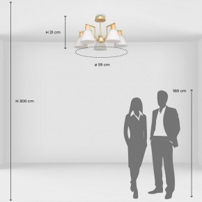Люстра на штанге De City Дэла 45 635016505 в Советском - sovetskiy.mebel24.online | фото 6