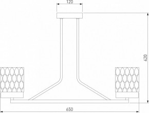 Люстра на штанге Eurosvet Calle 60127/6 латунь в Советском - sovetskiy.mebel24.online | фото 4