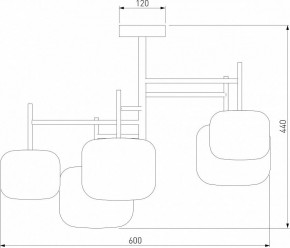 Люстра на штанге Eurosvet Jar 70128/5 золото в Советском - sovetskiy.mebel24.online | фото 3