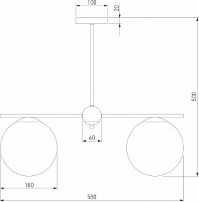 Люстра на штанге Eurosvet Marbella 60147/3 латунь в Советском - sovetskiy.mebel24.online | фото 4