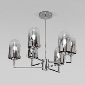 Люстра на штанге Eurosvet Pluto 60156/6 хром в Советском - sovetskiy.mebel24.online | фото