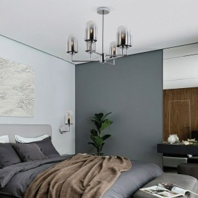 Люстра на штанге Eurosvet Pluto 60156/6 хром в Советском - sovetskiy.mebel24.online | фото 3