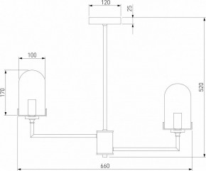 Люстра на штанге Eurosvet Pluto 60156/6 хром в Советском - sovetskiy.mebel24.online | фото 4