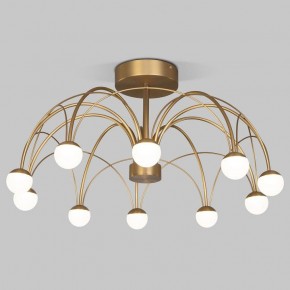 Люстра на штанге Eurosvet Ragno 90031/10 LED золото в Советском - sovetskiy.mebel24.online | фото