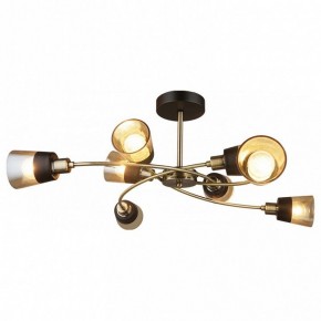 Люстра на штанге Imex MD.4045 MD.4045-8-S AB+BK в Советском - sovetskiy.mebel24.online | фото