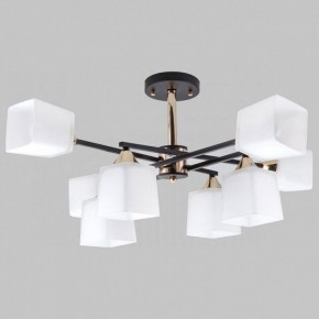 Люстра на штанге Imex MD.4080 MD.4080-8-S-BK+FGD в Советском - sovetskiy.mebel24.online | фото