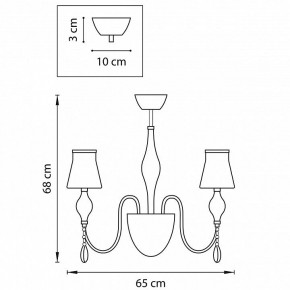 Люстра на штанге Lightstar Escica 806050 в Советском - sovetskiy.mebel24.online | фото 6