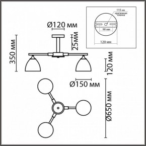 Люстра на штанге Lumion Colange 8095/3C в Советском - sovetskiy.mebel24.online | фото 5