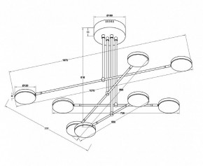 Люстра на штанге Maytoni Fad MOD070PL-L48W3K в Советском - sovetskiy.mebel24.online | фото 3