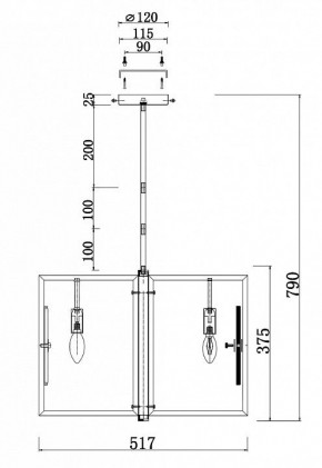 Люстра на штанге Maytoni Marmo MOD099PL-06G в Советском - sovetskiy.mebel24.online | фото 4
