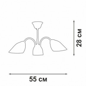 Люстра на штанге Vitaluce V3335 V3335-7/3PL в Советском - sovetskiy.mebel24.online | фото 3