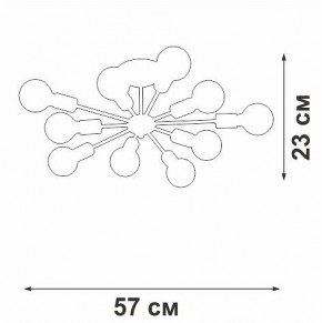 Люстра на штанге Vitaluce V4261 V4261-0/10PL в Советском - sovetskiy.mebel24.online | фото 4