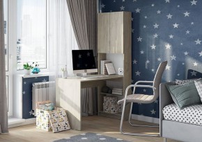 МАЙНД-01 Стол компьютерный (дуб крафт белый) в Советском - sovetskiy.mebel24.online | фото