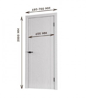 Межкомнатная дверь Bolivar Каньон браун (комплект) 600 в Советском - sovetskiy.mebel24.online | фото
