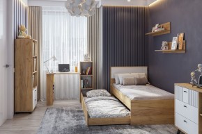 МИЛАН Детская (Дуб Золотой/Белый матовый) в Советском - sovetskiy.mebel24.online | фото 47