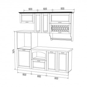 МИЛАНО Кухонный гарнитур 2,0 м Компоновка №3 в Советском - sovetskiy.mebel24.online | фото 6