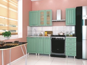 Модульная кухня Луксор клен бирюза в Советском - sovetskiy.mebel24.online | фото 1