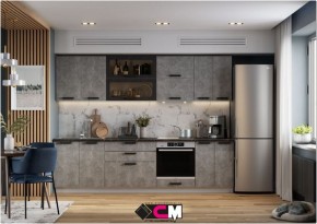 Модульная кухня Пасаденна ателье светлое в Советском - sovetskiy.mebel24.online | фото 1