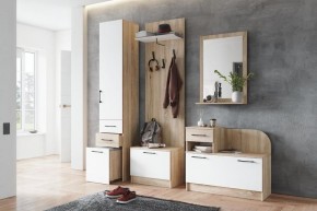Модульная прихожая Денвер Дуб сонома/Белый в Советском - sovetskiy.mebel24.online | фото 1