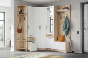 Модульная прихожая Денвер Дуб сонома/Белый в Советском - sovetskiy.mebel24.online | фото 2