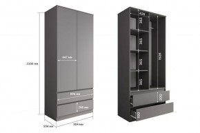 МОРИ МШ 900.2 Шкаф (графит) в Советском - sovetskiy.mebel24.online | фото 2
