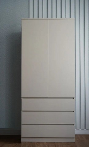 МОРИ МШ 900.2 Шкаф с 2-мя дв. и 3-мя ящ. ВЫСОКИЙ (Сатин) в Советском - sovetskiy.mebel24.online | фото