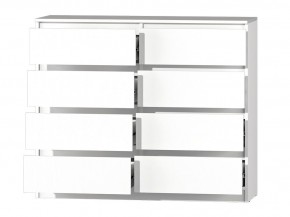 МС "Хилтон" Комод №3 1200 (8 ящ.) белый текстурный в Советском - sovetskiy.mebel24.online | фото 3