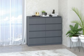 МС "Хилтон" Комод №3 1200 (8 ящ.) графит в Советском - sovetskiy.mebel24.online | фото