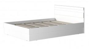 МС "Хилтон" Кровать 1,4 (Белый текстурный) 1400*2000 в Советском - sovetskiy.mebel24.online | фото