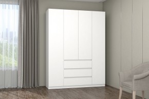 МС "Хилтон" Шкаф №1 1600 (Белый текстурный) в Советском - sovetskiy.mebel24.online | фото