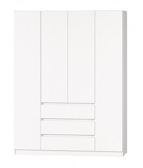 МС "Хилтон" Шкаф №1 1600 (Белый текстурный) в Советском - sovetskiy.mebel24.online | фото 2