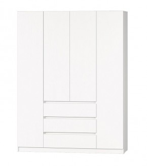 МС "Хилтон" Шкаф №1 1600 (Белый текстурный) в Советском - sovetskiy.mebel24.online | фото