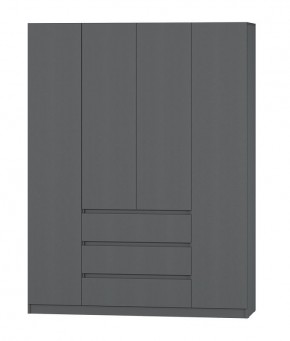 МС "Хилтон" Шкаф №1 1600 (Графит) в Советском - sovetskiy.mebel24.online | фото