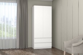 МС "Хилтон" Шкаф №3 900 (Белый текстурный) в Советском - sovetskiy.mebel24.online | фото