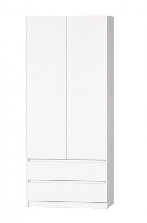 МС "Хилтон" Шкаф №3 900 (Белый текстурный) в Советском - sovetskiy.mebel24.online | фото 2