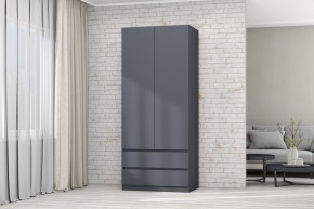 МС "Хилтон" Шкаф №3 900 (Графит) в Советском - sovetskiy.mebel24.online | фото