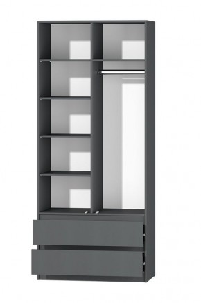 МС "Хилтон" Шкаф №3 900 (Графит) в Советском - sovetskiy.mebel24.online | фото 3
