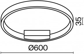 Накладной светильник Maytoni Halo MOD058CL-L35BK в Советском - sovetskiy.mebel24.online | фото 4