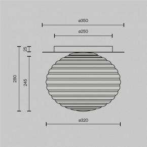 Накладной светильник Maytoni Reels MOD268CL-01B в Советском - sovetskiy.mebel24.online | фото 3