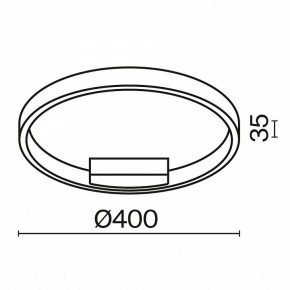 Накладной светильник Maytoni Rim MOD058CL-L25BK в Советском - sovetskiy.mebel24.online | фото 3